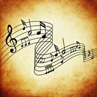 picture of melody ,musical note