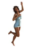 dancing woman as a 3d model