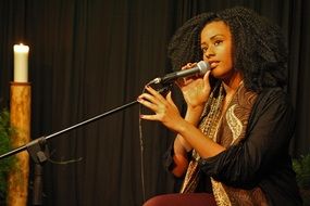 picture of afro-american singer