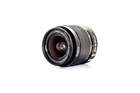 black canon camera lens