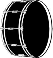 Drawing of the drums