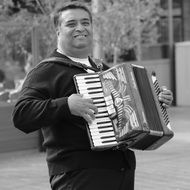 Man with accordion