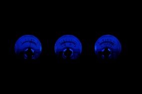 displays of analog vu meter at darkness