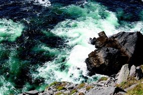 panorama of atlantic cliffs, ireland