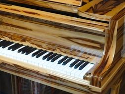 wooden piano