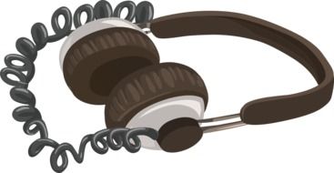 clipart of the headphones