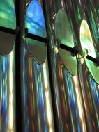 shiny metal pipe of organ