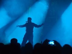 silhouette of a musician at e-tropolis festival