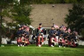 bagpipes and drummers music