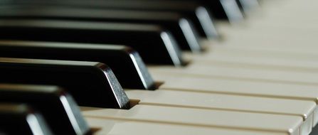 piano keys close-up