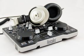 mixer and headphones