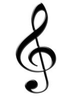 musical notes on the white background