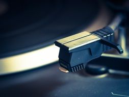 retro vinyl sound player