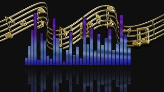 level music sound drawing