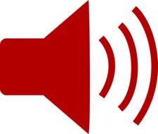 red sign of sound