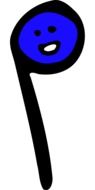 blue musical note as graphic image