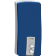 blue and grey speaker