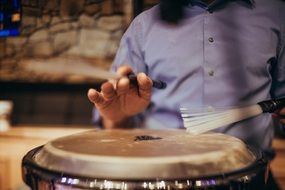 photo of the drummers