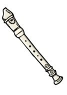 flute musical instrument drawing