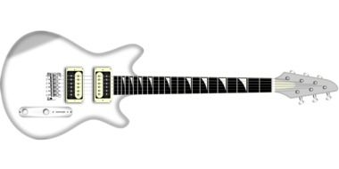 Picture of electric rock guitar instrument