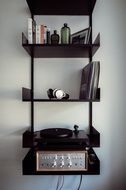 wall rack for audio equipment