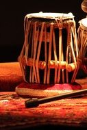 Beautiful two tabla drums