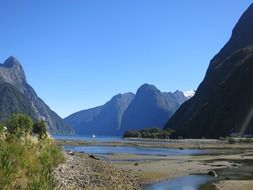 landscape milford sound in new zealand