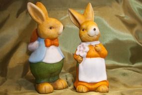 easter bunny couple