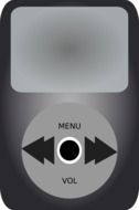music mp3 player drawing