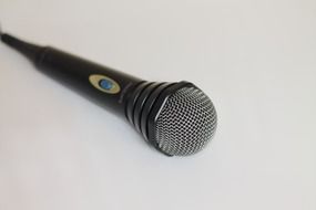 black karaoke microphone