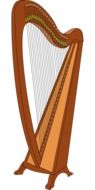 isolated harp