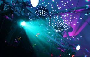 colorful disco lighting