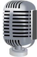 clipart of vintage microphone