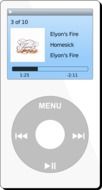 MP3 player as a graphic image