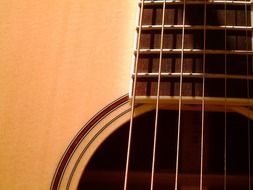 acoustic guitar close-up