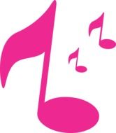 pink musical notes