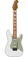 electric grey brown guitar musical instrument drawing
