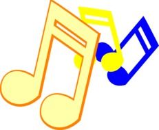 music notes color drawing
