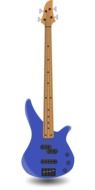 blue bass guitar