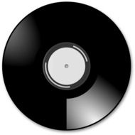 vinyl disc, music record