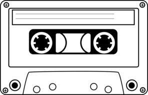 compact cassette with magnetic tape