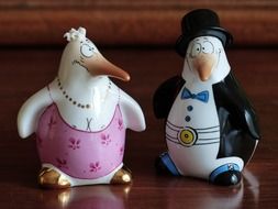 penguins bride and groom