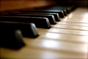 black white piano keys