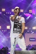 Mikaveli on stage at the festival