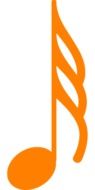 Picture of orange music note