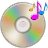 compact disk with color notes