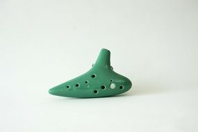 green ceramic ocarina