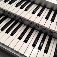 electronic organ with multiple keyboards