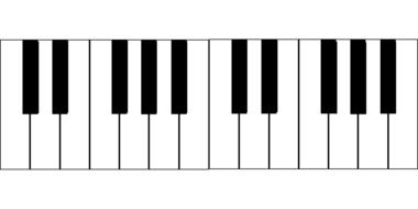 piano keyboard drawing