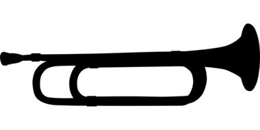 trumpet horn drawing